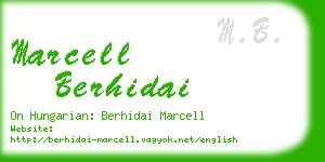 marcell berhidai business card